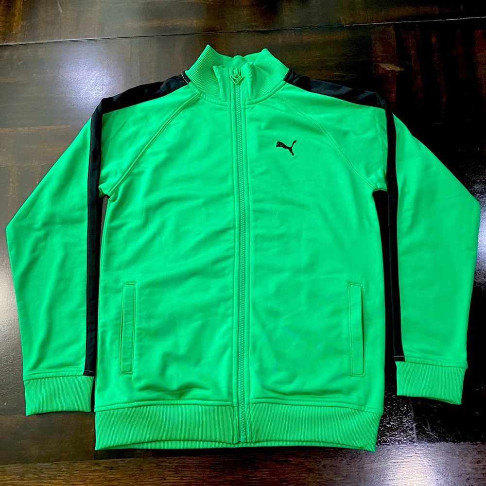 PUMA Boys Long Sleeve Light Jacket with Zipper  Size M(10-12)